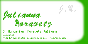 julianna moravetz business card